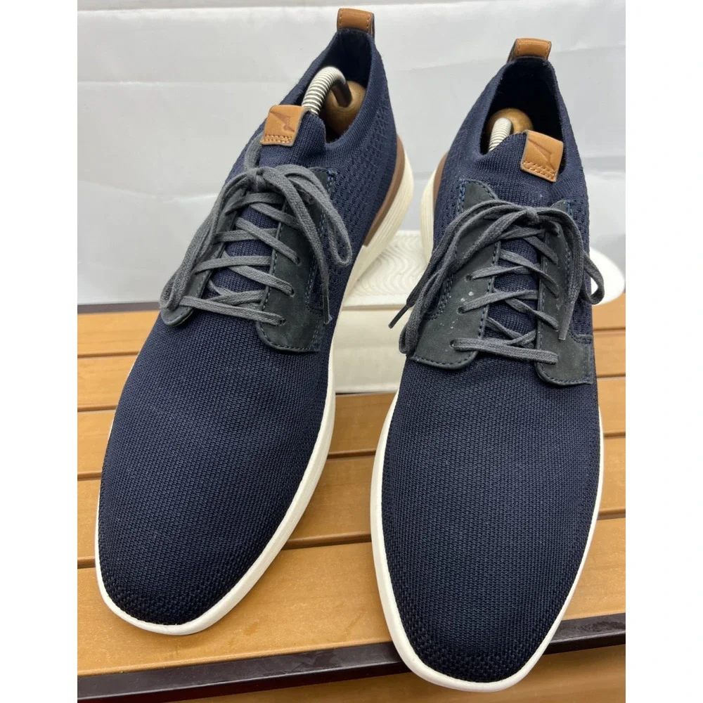 Wolf & Shepherd SwiftKnit Derby Shoes Mens Size 11 Blue Knit Casual Sneakers